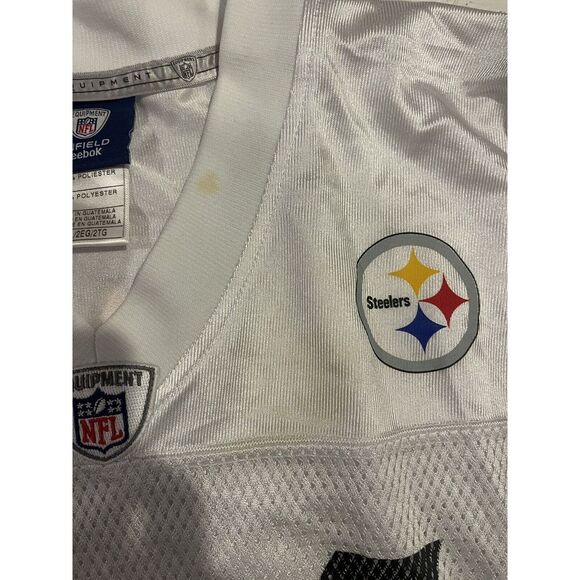 NFL Reebok Pittsburgh Steelers Ward 86 Jersey Size 2XL White Super Bowl XLIII - Picture 7 of 12
